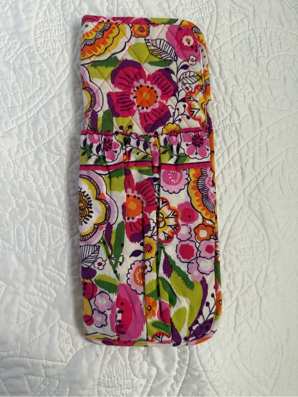 Vera Bradley Flat Iron Case Hair Tool Holder Heat Resistant Retired Floral Print